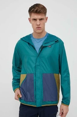 New Balance kurtka przeciwdeszczowa All Terrain męska kolor zielony przejściowa oversize