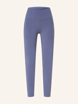 New Balance Legginsy Sleek Pocket High Rise blau