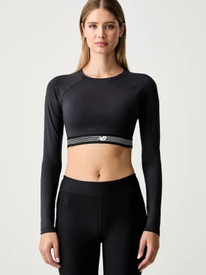 New Balance longsleeve sportowy damski czarny