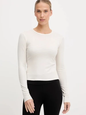 New Balance longsleeve treningowy damski kolor beżowy WT53133PEF