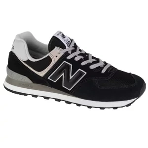 New Balance ML574EVB, Męskie, Czarne, buty sneakers, skóra zamszowa, rozmiar: 40,5