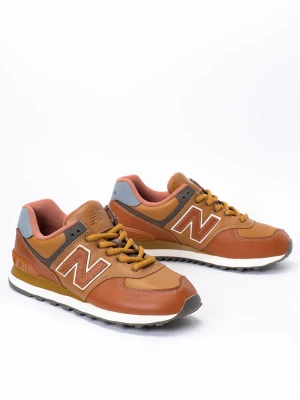 New Balance ML574OMA Sneakersy męskie brązowe