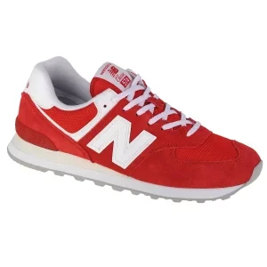 New Balance ML574PI2, Męskie, Czerwone, buty sneakers, skóra zamszowa, rozmiar: 42,5