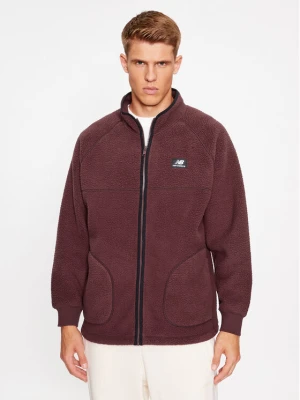 New Balance Polar Athletics Polar Fleece Full Zip MJ33503 Czerwony ciemny Regular Fit