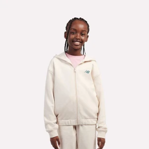 New Balance Premium Borg Fleece Zip Thru Funnel uniseks Komplety dresowe zielony rozmiar Odzież