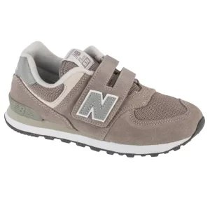 New Balance PV574EVG, Dla dzieci, Szare, buty sneakers, skóra zamszowa, rozmiar: 28,5