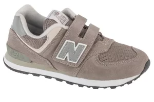 New Balance PV574EVG, Dla dzieci, Szare, buty sneakers, skóra zamszowa, rozmiar: 30,5