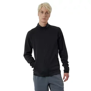 New Balance R.W.T. Grid Knit Jacket MJ21053BK, Męskie, Czarne, kurtki, poliester, rozmiar: M