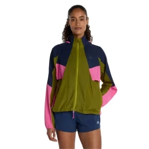 New Balance RC Jacket WJ61J326AAN, Damskie, Zielone, kurtki, nylon, rozmiar: M