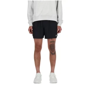 New Balance Rc Seamless 5 inch Short MS41286BK, Męskie, Czarne, spodenki, poliester, rozmiar: L
