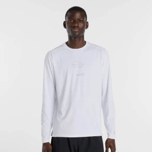 Zdjęcie produktu Reflective Poly Long Sleeve T-Shirt New Balance biały