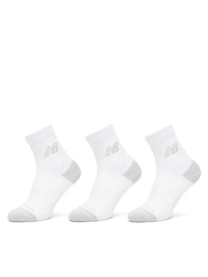 New Balance Skarpety długie Active Cushion Quarter Socks LAS35204WT Biały
