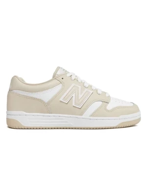 New Balance Skórzane sneakersy "480" w kolorze biało-beżowym rozmiar: 44