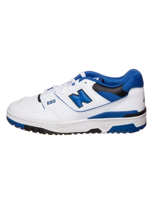 New Balance Skórzane sneakersy "550" w kolorze biało-niebieskim rozmiar: 45,5