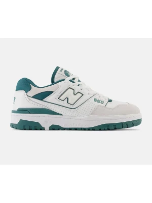 New Balance Skórzane sneakersy "550" w kolorze biało-zielonym rozmiar: 44
