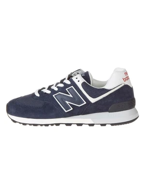 New Balance Skórzane sneakersy "574" w kolorze granatowym rozmiar: 40,5