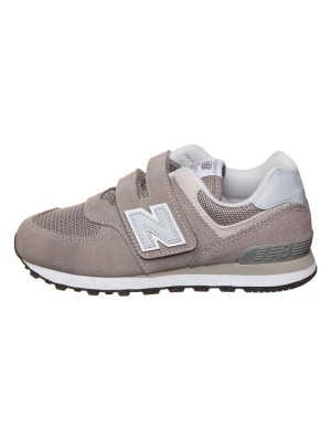 New Balance Skórzane sneakersy "574" w kolorze szarobrązowym rozmiar: 30