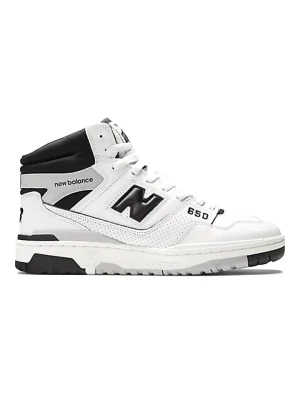 New Balance Skórzane sneakersy "650" w kolorze biało-czarnym rozmiar: 45,5