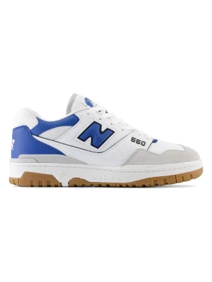 New Balance Skórzane sneakersy "BB550" w kolorze biało-niebieskim rozmiar: 45,5