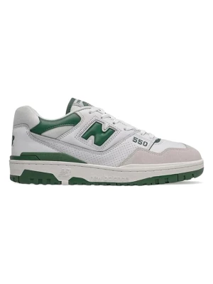 New Balance Skórzane sneakersy "BB550" w kolorze biało-zielonym rozmiar: 44