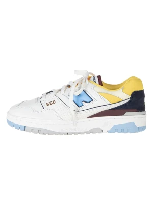 New Balance Skórzane sneakersy "BB550NCF" w kolorze biało-niebiesko-żółtym rozmiar: 42