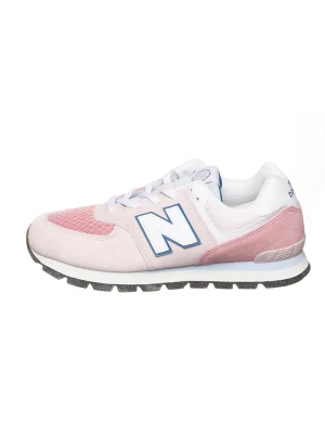New Balance Skórzane sneakersy "GC574" w kolorze jasnoróżowym rozmiar: 23,5