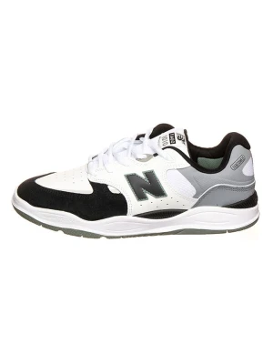 New Balance Skórzane sneakersy "Numeric Skateboarding" w kolorze biało-czarno-szarym rozmiar: 44,5