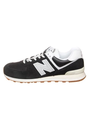 New Balance Skórzane sneakersy "U574" w kolorze czarnym rozmiar: 46,5