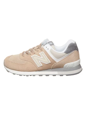 New Balance Skórzane sneakersy w kolorze brzoskwiniowym rozmiar: 44