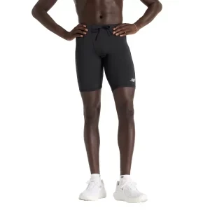 New Balance Sleek Pocket Half Tight MS51271BK, Męskie, Czarne, spodenki, poliester, rozmiar: L