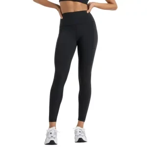 New Balance Sleek Pocket High Rise Leggins WP51268BK, Damskie, Czarne, leginsy, poliester, rozmiar: L