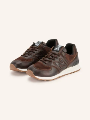New Balance Sneakersy 574 braun CIEMNOBRĄZOWY