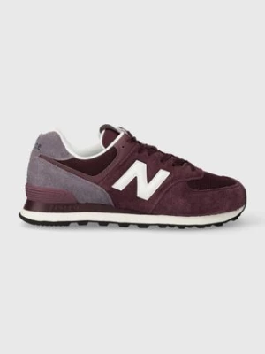 New Balance sneakersy 574 kolor bordowy U574ABO