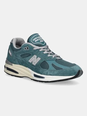 New Balance sneakersy Made in UK U991BU2 kolor turkusowy U991BU2