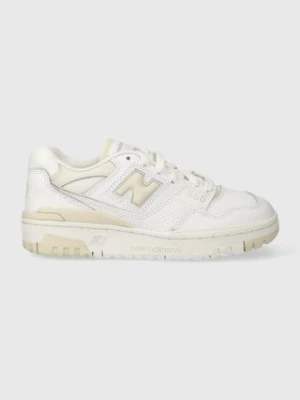 New Balance sneakersy skórzane 550 BBW550BK kolor beżowy BBW550BK