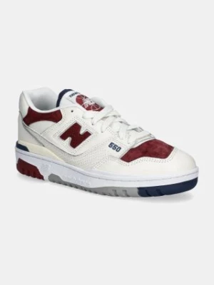 New Balance sneakersy skórzane 550 kolor beżowy BB550VRC