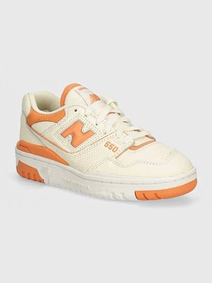 New Balance sneakersy skórzane 550 kolor beżowy BBW550AJ