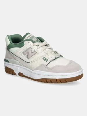 Zdjęcie produktu New Balance sneakersy skórzane 550 kolor beżowy BBW550HK