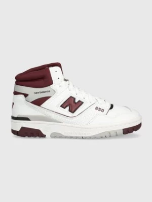 New Balance sneakersy skórzane BB650RCH kolor biały