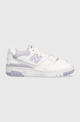 New Balance sneakersy skórzane kolor biały BBW550BV
