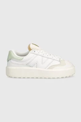 New Balance sneakersy skórzane CT302SG kolor biały