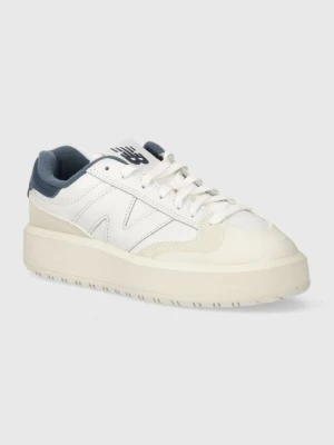 New Balance sneakersy skórzane kolor biały CT302VA