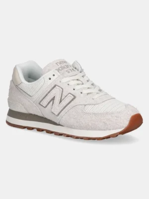 New Balance sneakersy zamszowe 574 damskie kolor beżowy WL574BEM