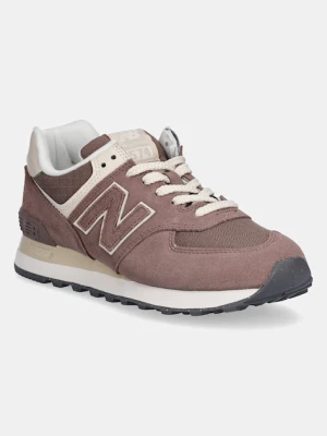 New Balance sneakersy zamszowe 574 damskie kolor brązowy WL574RTS