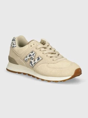 New Balance sneakersy zamszowe 574 kolor beżowy WL574IH2