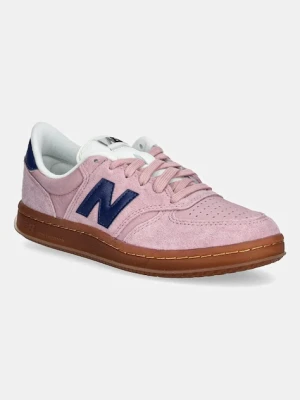 New Balance sneakersy zamszowe CT500 damskie kolor różowy CT500PHA