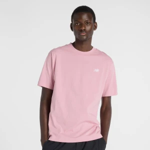 New Balance Sport Essentials Cotton T-Shirt pink mężczyźni T-Shirty i Polo różowy rozmiar Odzież