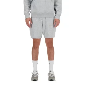 New Balance Sport Essentials French Terry Short 7 MS41520AG, Męskie, Szare, spodenki, bawełna, rozmiar: L