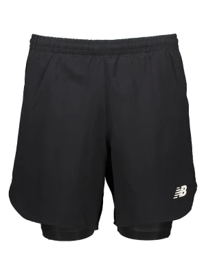 New Balance Szorty funkcyjne 2w1 "Q Speed" w kolorze czarnym rozmiar: M