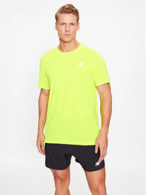 New Balance T-Shirt Accelerate Short Sleeve MT23222 Zielony Regular Fit